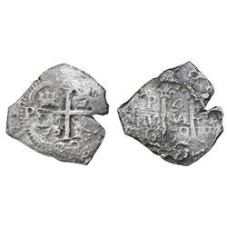 Potosi, Bolivia, cob 4 reales, 1679C.
