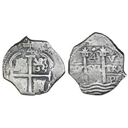 Potosi, Bolivia, cob 4 reales, 1679V.