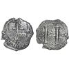 Image 1 : Potosi, Bolivia, cob 4 reales, 1680V.