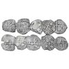 Image 1 : Lot of ten Potosi, Bolivia, cob 4 reales, Philip IV and Charles II, various dates and assayers (wher