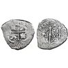 Image 1 : Potosi, Bolivia, cob 2 reales, 1677+76E, rare.