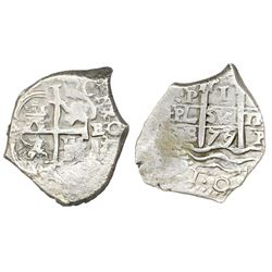Potosi, Bolivia, cob 1 real, 1677/6E.
