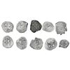 Image 1 : Lot of ten Potosi, Bolivia, cob 1R, Philip IV and Charles II, various dates and assayers.