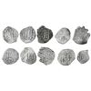 Image 2 : Lot of ten Potosi, Bolivia, cob 1R, Philip IV and Charles II, various dates and assayers.