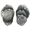 Image 1 : Clump of four Potosi, Bolivia, cob 1/2R (rare denomination), Philip IV and/or Charles II, one dated 