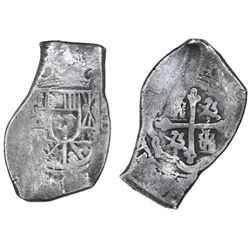 Mexico City, Mexico, cob 8 reales, Philip V, assayer not visible.