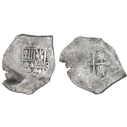 Mexico City, Mexico, cob 8 reales, Philip V, assayer not visible.