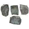 Image 1 : Lot of four Mexico City, Mexico, cob 8 reales "greenies" (encrusted as found), with original Mel Fis