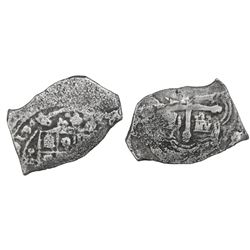 Mexico City, Mexico, cob 4 reales, (1)713(J), rare.