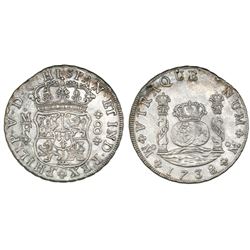Mexico City, Mexico, pillar 8 reales, Philip V, 1738MF.