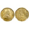 Image 1 : Santiago, Chile, gold bust 8 escudos, Ferdinand VI, 1750J, NGC MS 62, ex-Luz (designated on label).