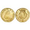 Image 1 : Santiago, Chile, gold bust 8 escudos, Ferdinand VI, 1751J, in promotional box with replica ingot.