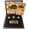 Image 2 : Santiago, Chile, gold bust 8 escudos, Ferdinand VI, 1751J, in promotional box with replica ingot.