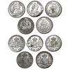 Image 1 : Lot of five Mexico City, Mexico, bust 1/2R, Charles III, 1783FF.