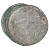 Image 1 : Clump (stack) of five Spanish colonial bust 8 reales (probably Mexico, Charles III).