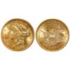 Image 1 : USA (San Francisco mint), gold $20 coronet Liberty "double eagle," 1857-S, bold 7, faint S, PCGS MS6