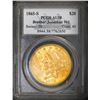 Image 2 : USA (San Francisco mint), gold $20 coronet Liberty "double eagle," 1865-S, PCGS AU58 / Brother Jonat