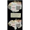Image 1 : Lot of two Calcutta, British India, 10 rupees, 25-1-1916, series AC 48, serials 80392 and 80365, lam