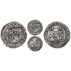 Mexico City, Mexico, 3 reales, Charles-Joanna, "Early Series," assayer R (Rincon) at bottom between