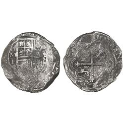 Mexico City, Mexico, cob 8 reales, Philip III, assayer F.