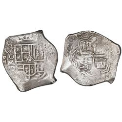 Mexico City, Mexico, cob 8 reales, 1623/1D, unique overdate.