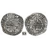 Image 1 : Lima, Peru, cob 4 reales, Philip II, assayer X to right of shield, very rare.
