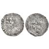 Image 1 : Potosi, Bolivia, cob 8 reales, Philip II, assayer L (1st period, "Lima style"), rare.