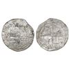 Image 1 : Potosi, Bolivia, cob 8 reales, Philip II, assayer B (3rd period).