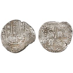 Potosi, Bolivia, cob 8 reales, 1621T, quadrants of cross transposed, ex-"Panama hoard."