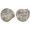 Image 1 : Potosi, Bolivia, cob 8 reales, 1621T, quadrants of cross transposed, ex-"Panama hoard."
