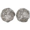 Image 1 : Potosi, Bolivia, cob 8 reales, 1622P, quadrants of cross transposed, rare.