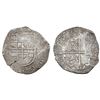 Image 1 : Potosi, Bolivia, cob 8 reales, 1629T, denomination dot-8-dot, fine-dot borders.
