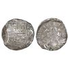 Image 1 : Potosi, Bolivia, cob 8 reales, 1631T, x-shaped ornaments, rare.