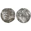 Image 1 : Potosi, Bolivia, cob 4 reales, Philip II, assayer B (2nd period).