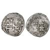 Image 1 : Potosi, Bolivia, cob 4 reales, Philip II, assayer B (5th period), border of x's on cross side only.