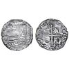 Image 1 : Potosi, Bolivia, cob 2 reales, (1)626T/P, denomination z / o-IIII (error), very rare.