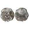 Image 1 : Potosi, Bolivia, cob 8 reales, 1733YA, very rare, NGC XF 45.