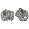 Image 1 : Cartagena, Colombia, cob 4 reales, 1630, assayer E below mintmark RN to right, rare, ex-Lasser.