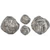 Image 1 : Bogota, Colombia, cob 8 reales, 1665 date to right, assayer PoRS to left, with "Golden Fleece" count