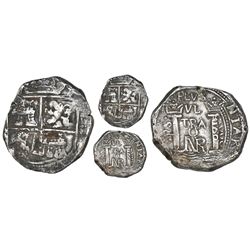 Bogota, Colombia, cob 8 reales, 1668(?), assayer Po.RS. to left, rare.