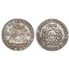 Image 1 : La Rioja, Argentina, 2 reales, 1843B, sunface type, small banners, NGC XF 45.