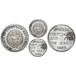 Entre Rios, Argentina, 1/2 real, 1867, PCGS MS 63, finest known.