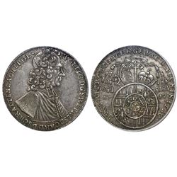 Olmutz, Austria, 1 thaler, 1719, Wolfgang von Schrattenbach, PCGS AU53, finest known in PCGS census.