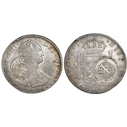 Brazil (Minas Gerais), 960 reis, Joao Prince Regent, crowned-arms counterstamp (1809) on a Potosi, B