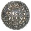 Image 2 : Brazil (Rio mint), 960 reis, Joao VI, 1818-R, struck over an Argentina (River Plate Provinces), 8 so