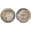 Image 1 : Colombia (struck at the Heaton mint, Birmingham, England), silver proof pattern 20 centavos, 1900, v