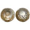 Image 1 : Costa Rica, 1/2 real, "lion" countermark (Type VI, 1849-57) on a Costa Rica (Central American Republ
