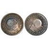 Image 1 : Costa Rica, 1/2 real, "lion" countermark (Type VI, 1849-57) on a Costa Rica (Central American Republ
