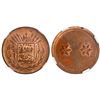 Image 1 : Costa Rica, copper "mint sport" 1 centavo, (1892), arms / two stars, NGC MS 63 RB, ex-Richard Stuart