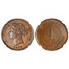 Image 1 : Cyprus, bronze 1 piastre, Victoria, 1879, NGC MS 64 BN.